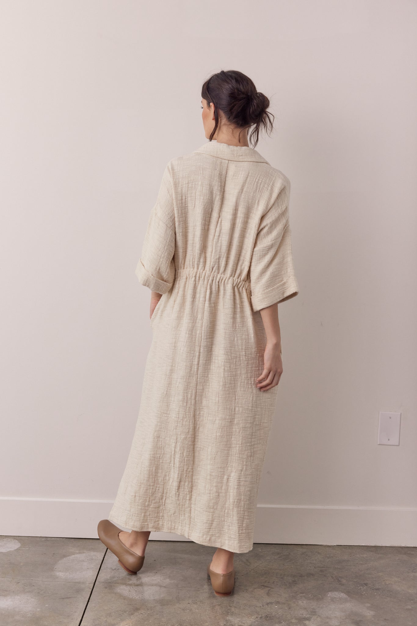 Cotton Linen Midi Dress