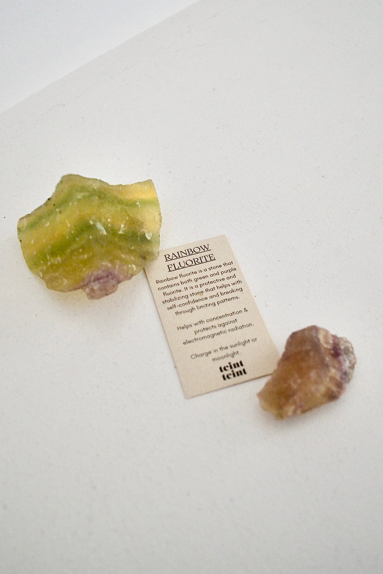 Raw Rainbow Fluorite